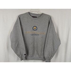 Y2K JanSport Southern New Hampshire University Sweatshirt Gray Size Medium